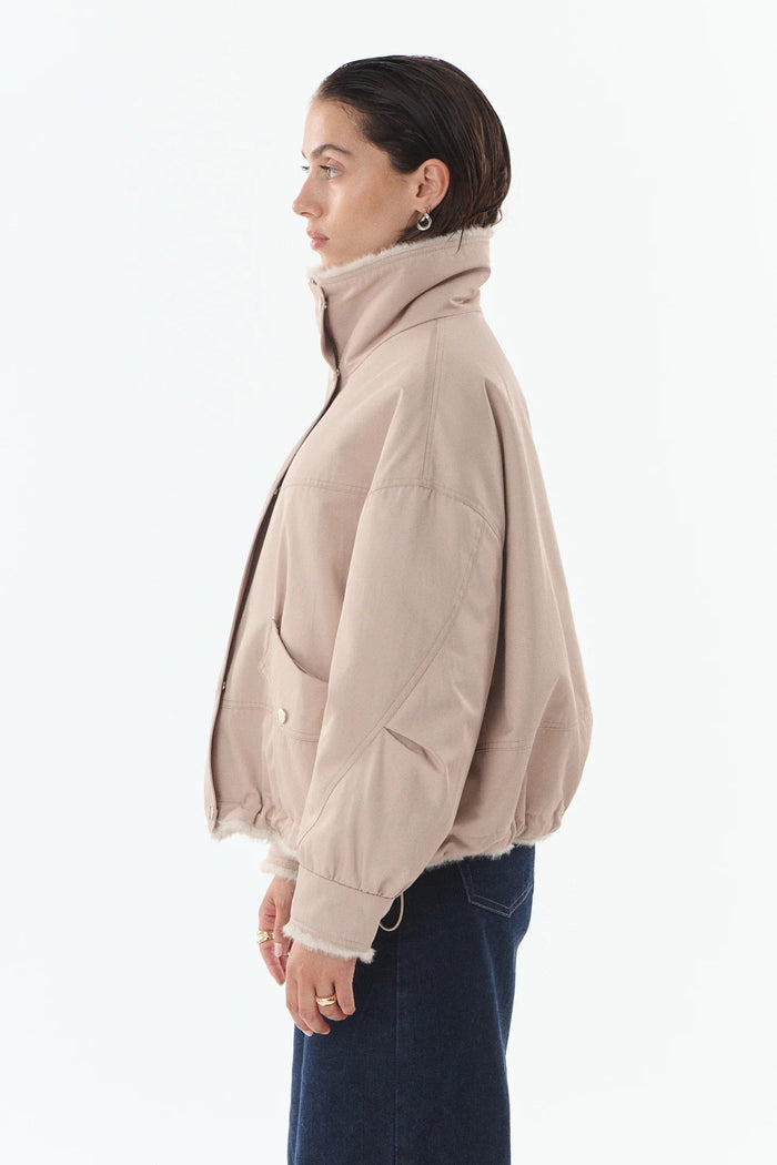 Parka Elton con collo reversibile in pelliccia sintetica<BR/>-4