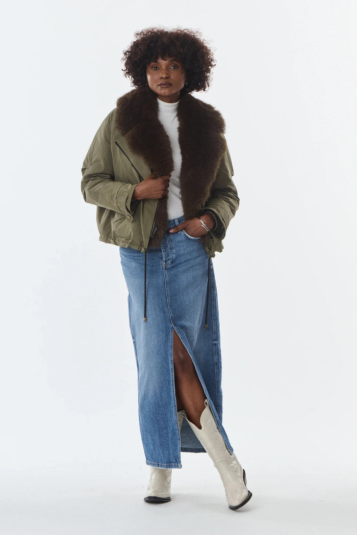 Erin Parka con collo in pelliccia sintetica-2