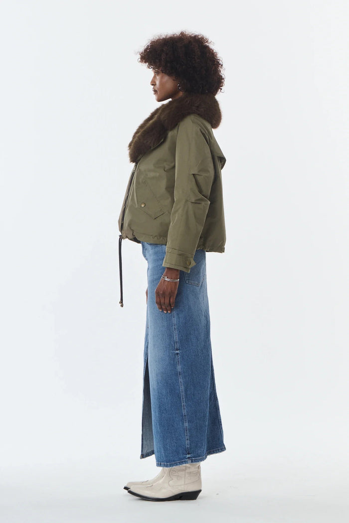 Erin Parka con collo in pelliccia sintetica-5