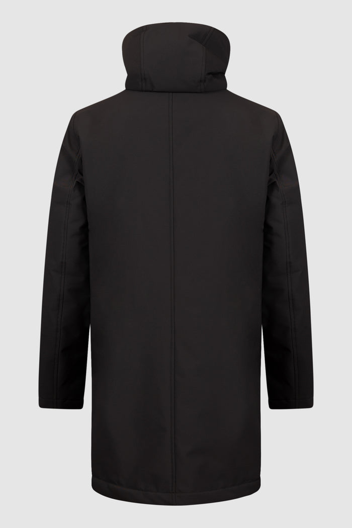 PARKA IN TWILL OPACO E LIGHT FAUX FUR-2