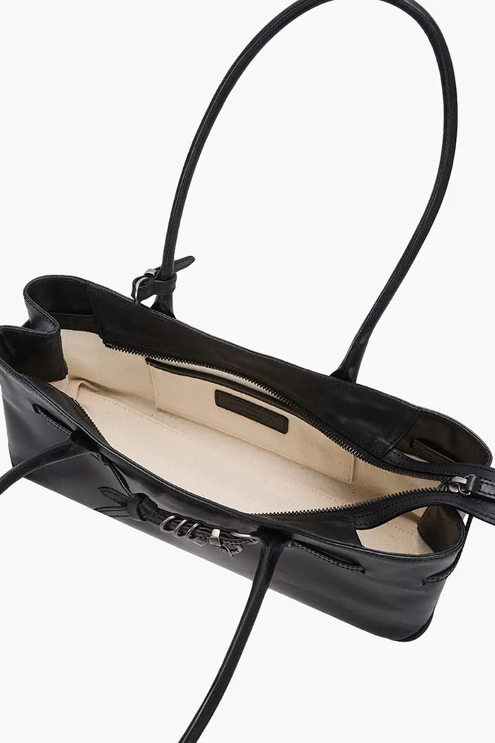 GRANDMA USED SHOULDER BAG_black plain-5