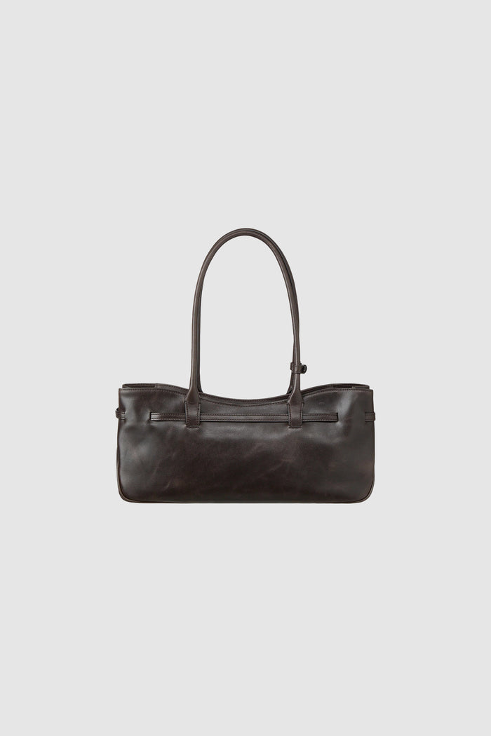 GRANDMA USED SHOULDER BAG_sepia pull-up-4
