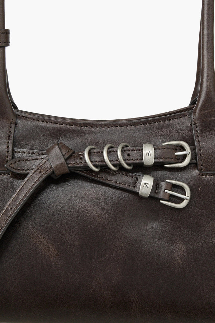 GRANDMA USED SHOULDER BAG_sepia pull-up-6