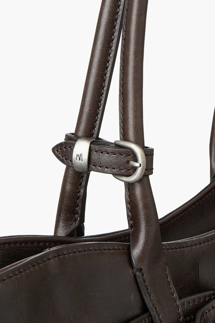 GRANDMA USED SHOULDER BAG_sepia pull-up-7