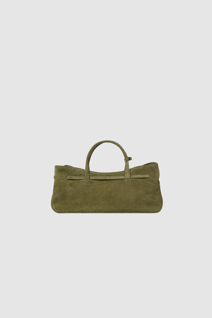GRANDMA USED BAG_dark olive suede-2