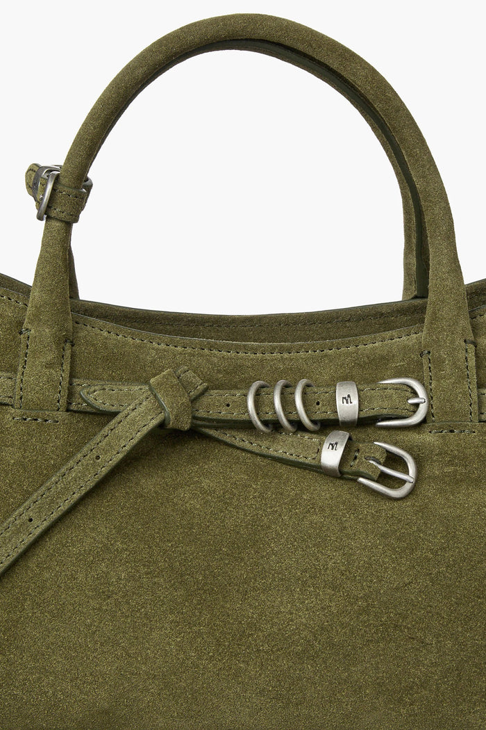 GRANDMA USED BAG_dark olive suede-5