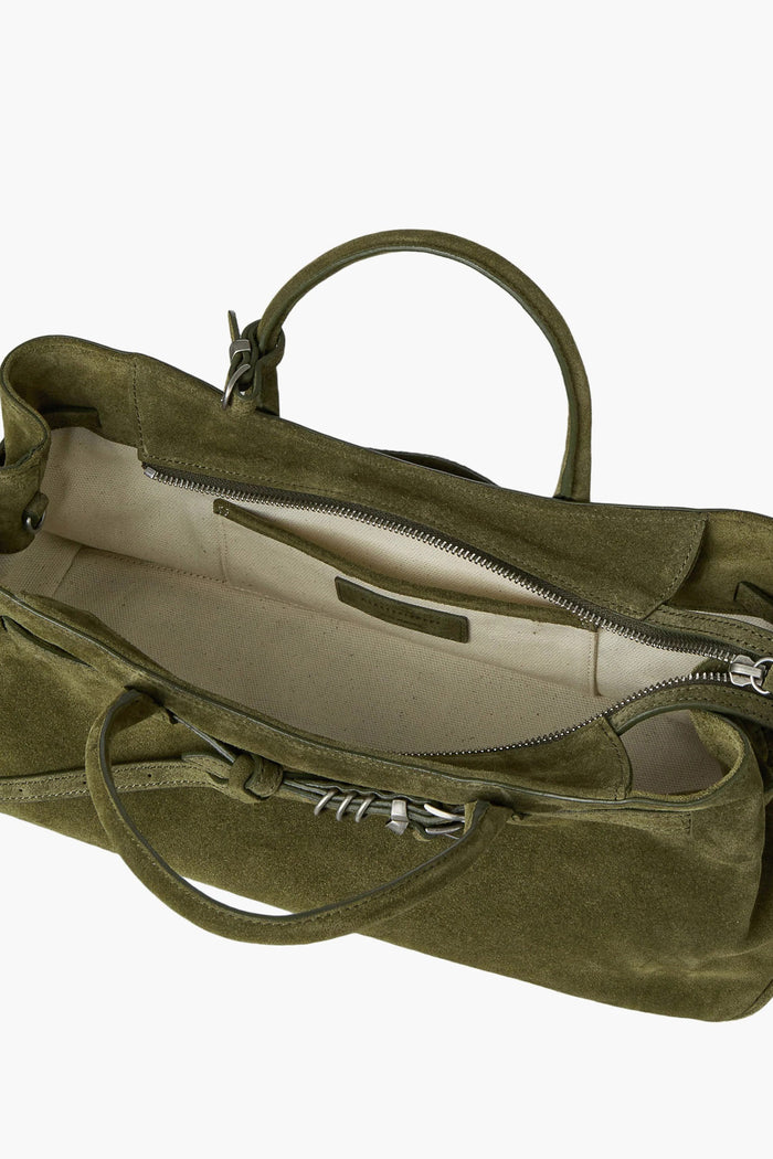 GRANDMA USED BAG_dark olive suede-6