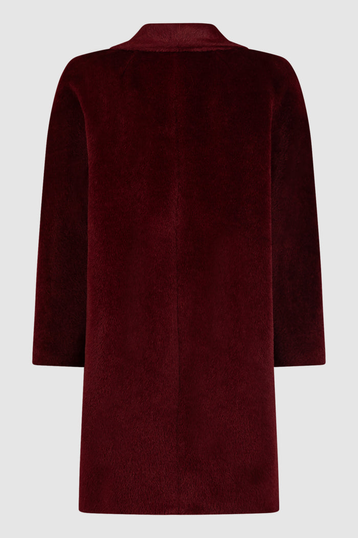 Roseto cappotto midi in alpaca e lana-2