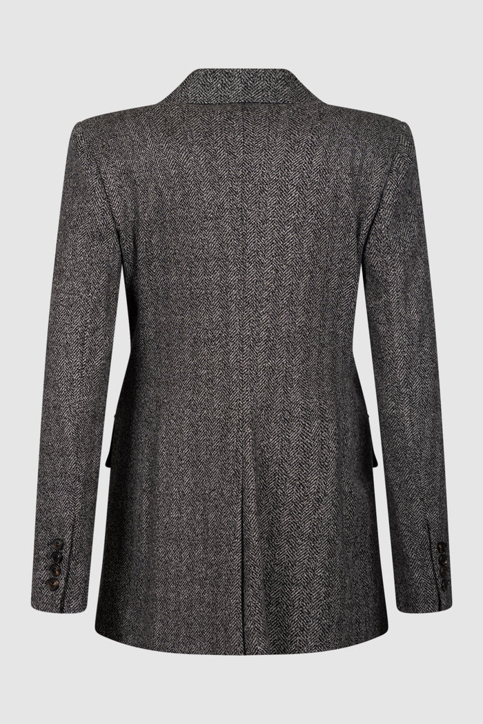 Blazer doppiopetto in jersey jacquard-2