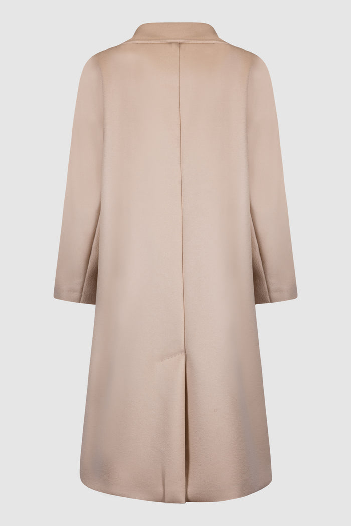 Cappotto lungo a portafoglio Max Mara color beige-2