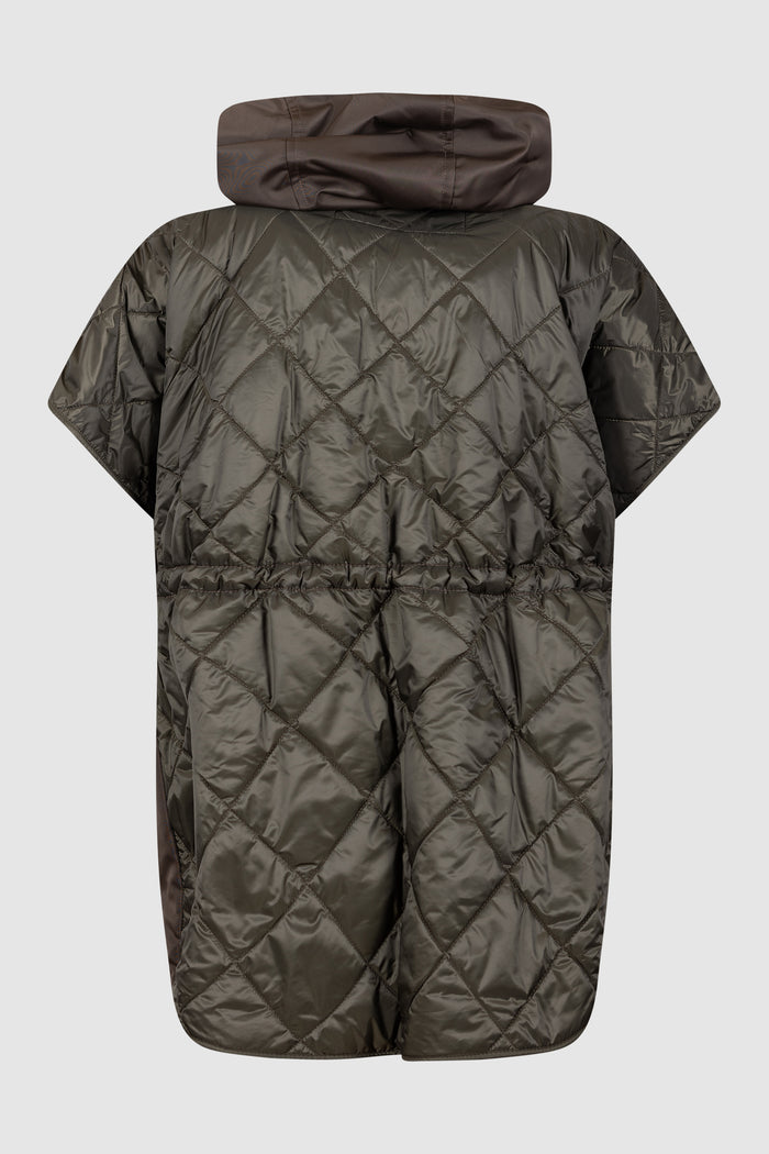 Gilet imbottito in twill antigoccia - Fango-2