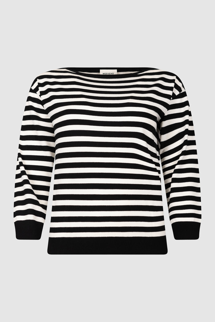 Maglia in filato rasato di viscosa - Nero