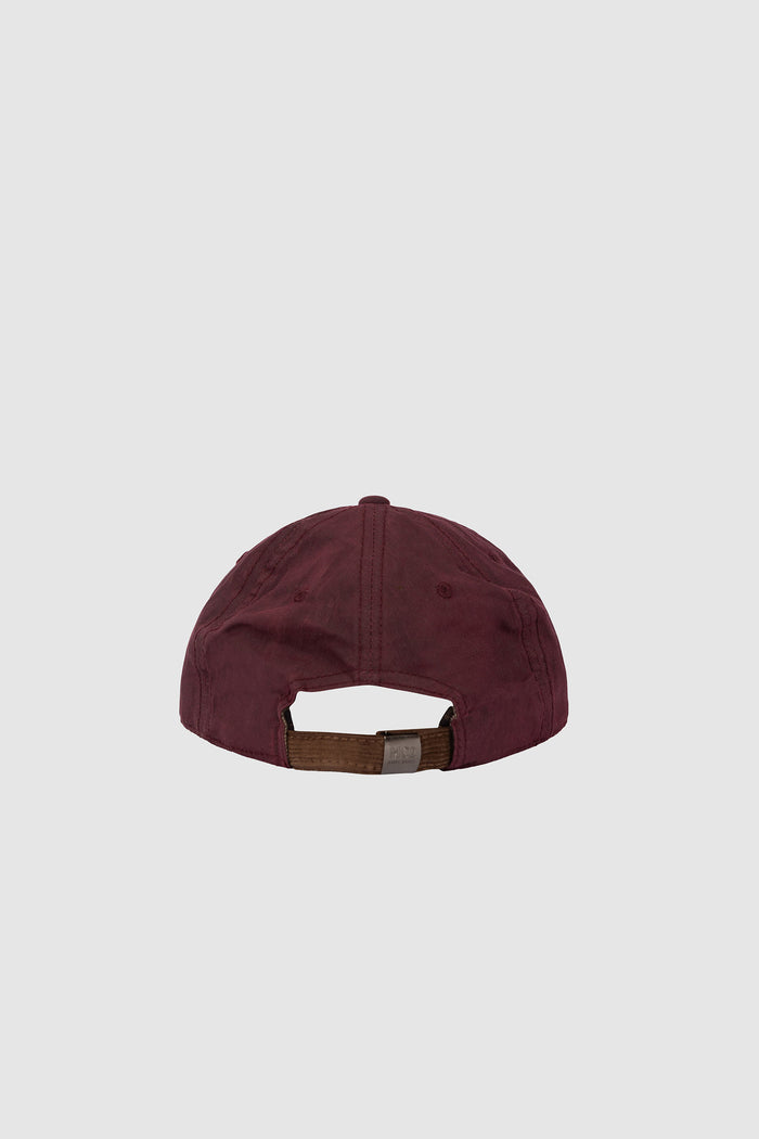Cappello Baseball in velluto a coste cerato con ricamo logo-2