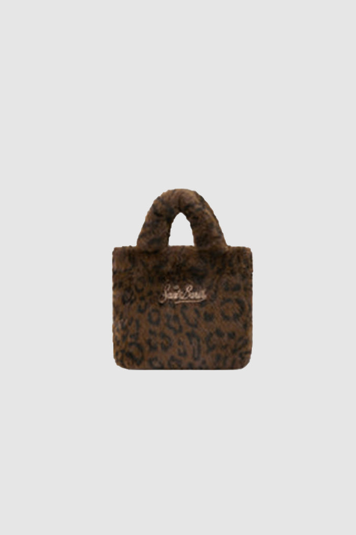 Borsa Mini Vanity Soft in effetto pelliccia con stampa leopardata-2