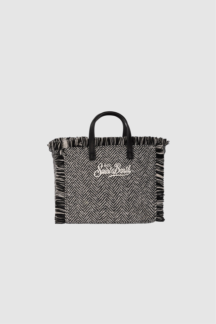 Borsa Mini Vanity in misto lana-3