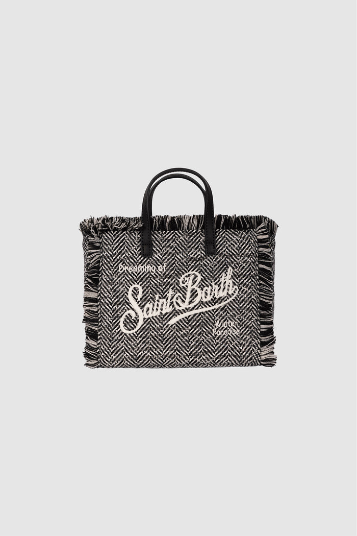 Borsa Mini Vanity in misto lana