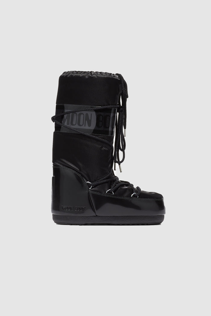 STIVALE ICON GLANCE NERO IN RASO-1