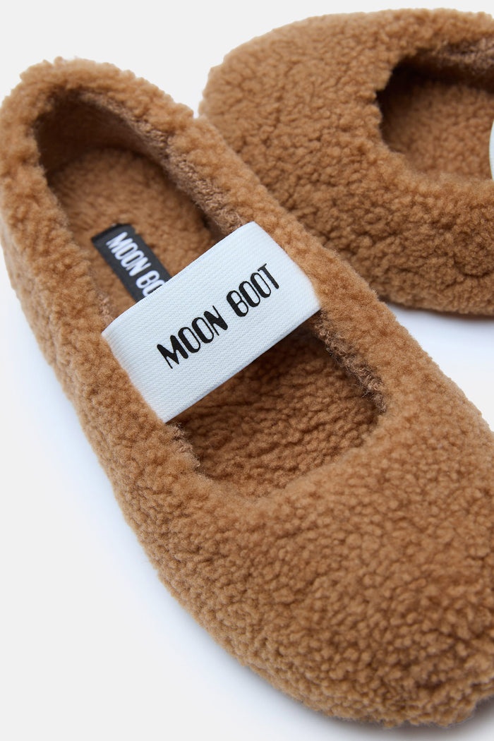 BALLERINA MARRONE IN SHEARLING-4