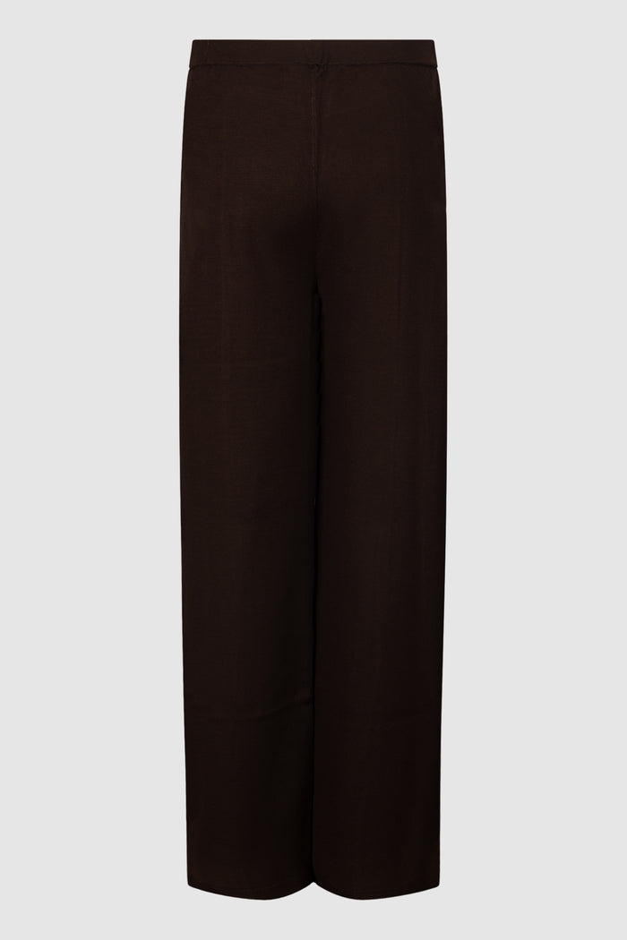 Pantaloni in maglia di viscosa - CACAO-2
