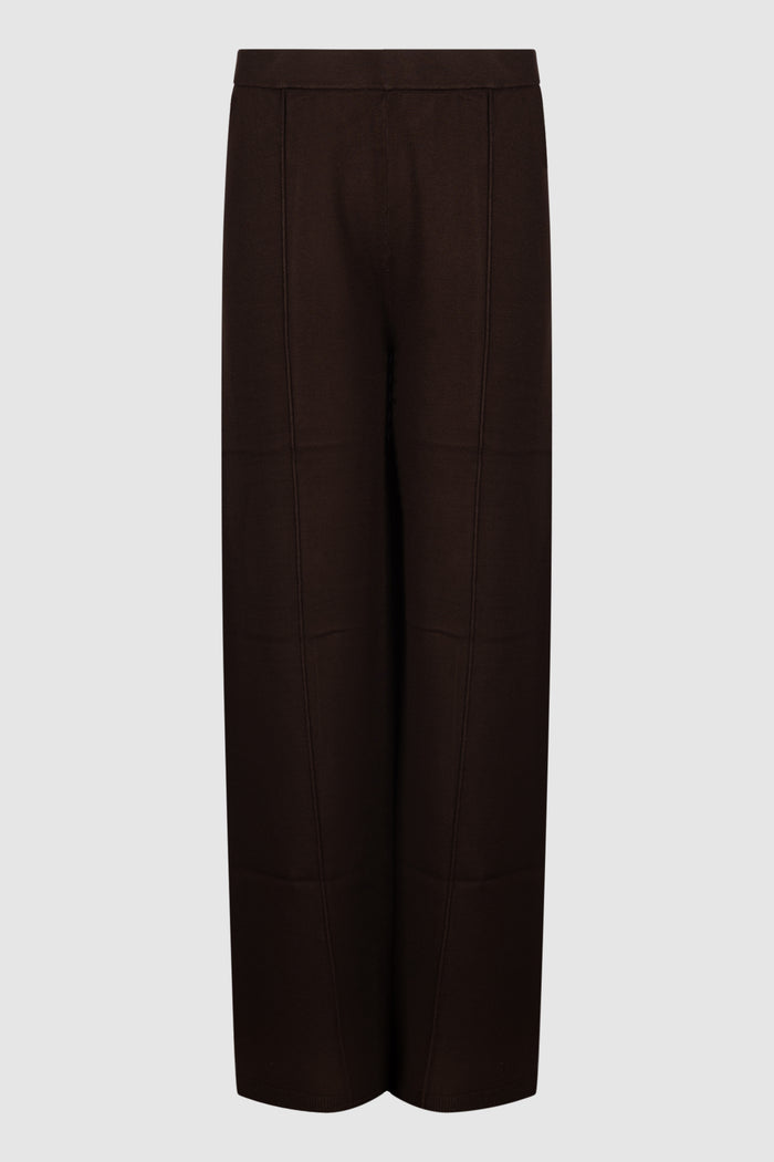 Pantaloni in maglia di viscosa - CACAO