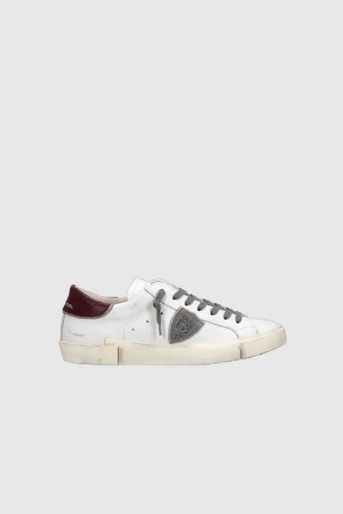 Sneakers Prsx Uomo, Bianco Bordeaux-1