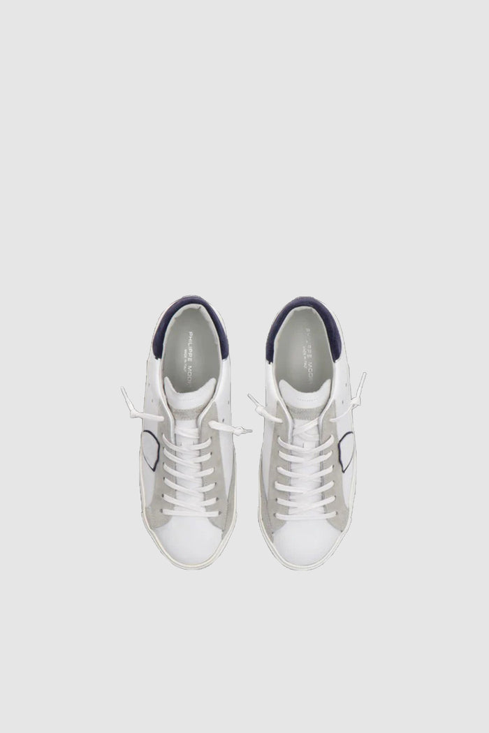 Sneaker bassa Prsx uomo - bianco e blu-4