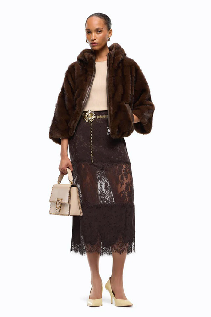 Giacca blouson effetto pelliccia con cappuccio-5