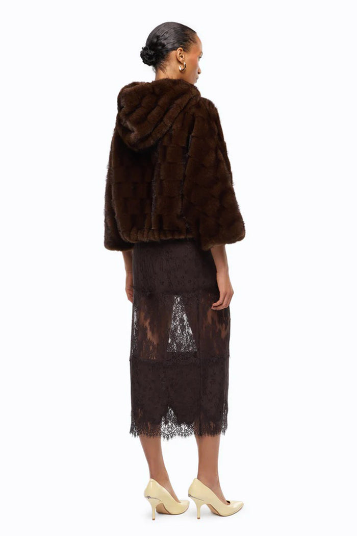Giacca blouson effetto pelliccia con cappuccio-6