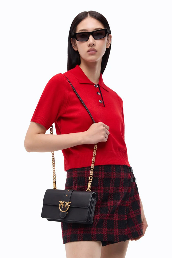 Borsa a tracolla piccola Love Bag One in pelle New Buckle-5