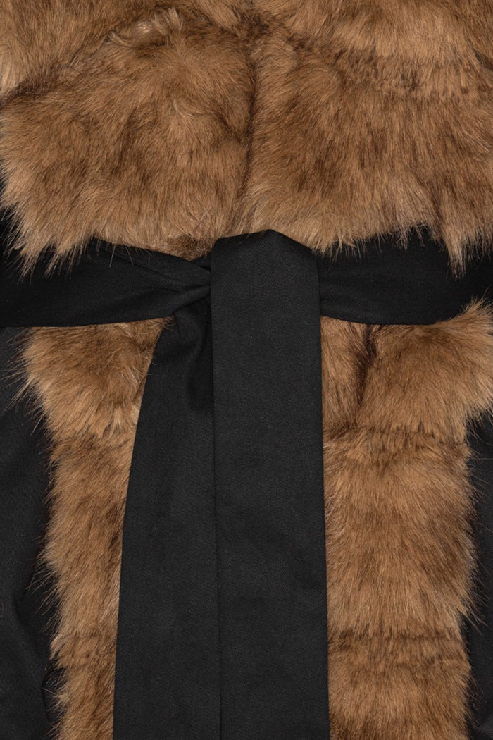 Faux Fur Collar Jacket-6