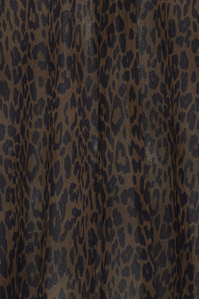 Top a collo alto con fiocco e stampa leopardata-6