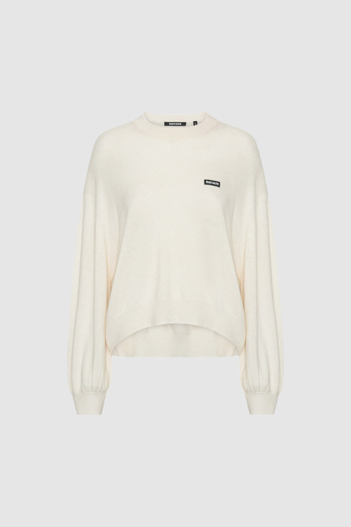 Maglione oversize in maglia bianco