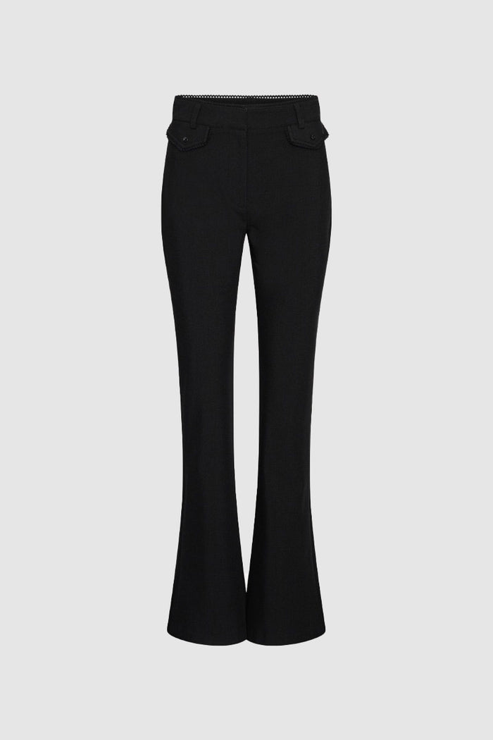 Pantaloni a zampa neri