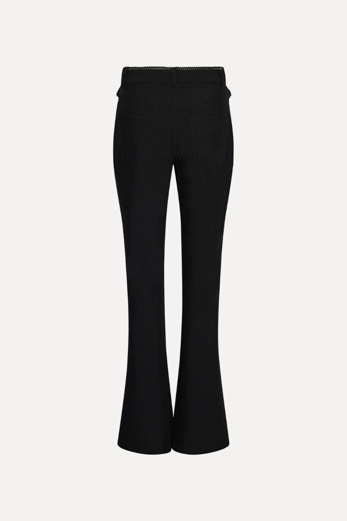 Pantaloni a zampa neri-2