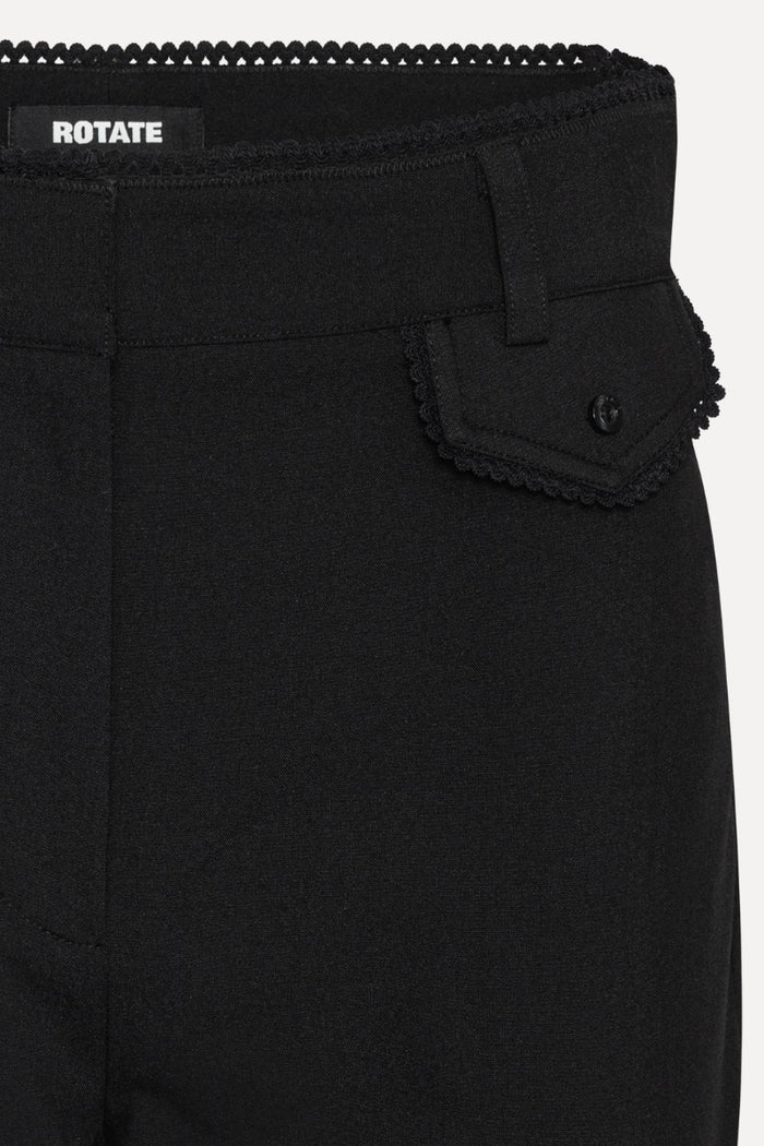 Pantaloni a zampa neri-5