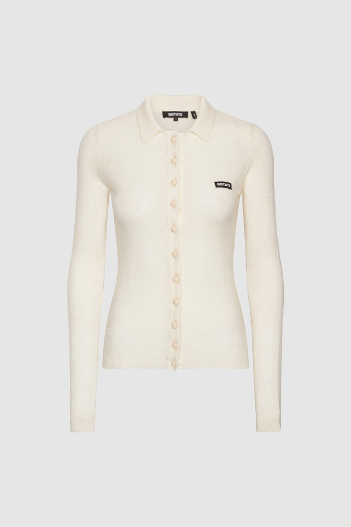 Polo in maglia Bianca-1