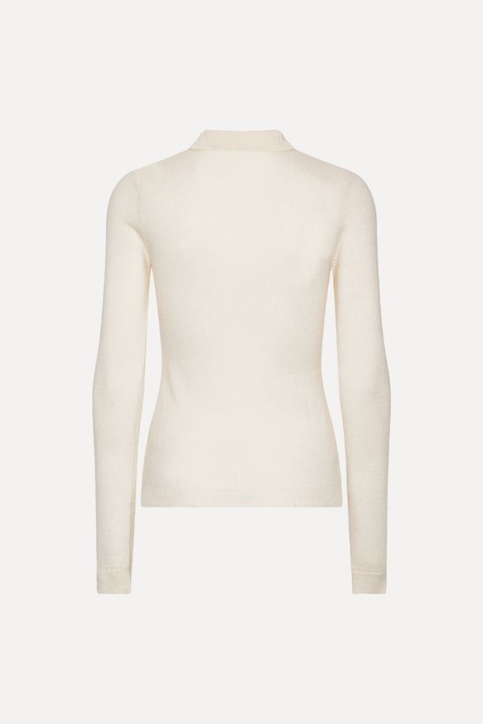 Polo in maglia Bianca-2