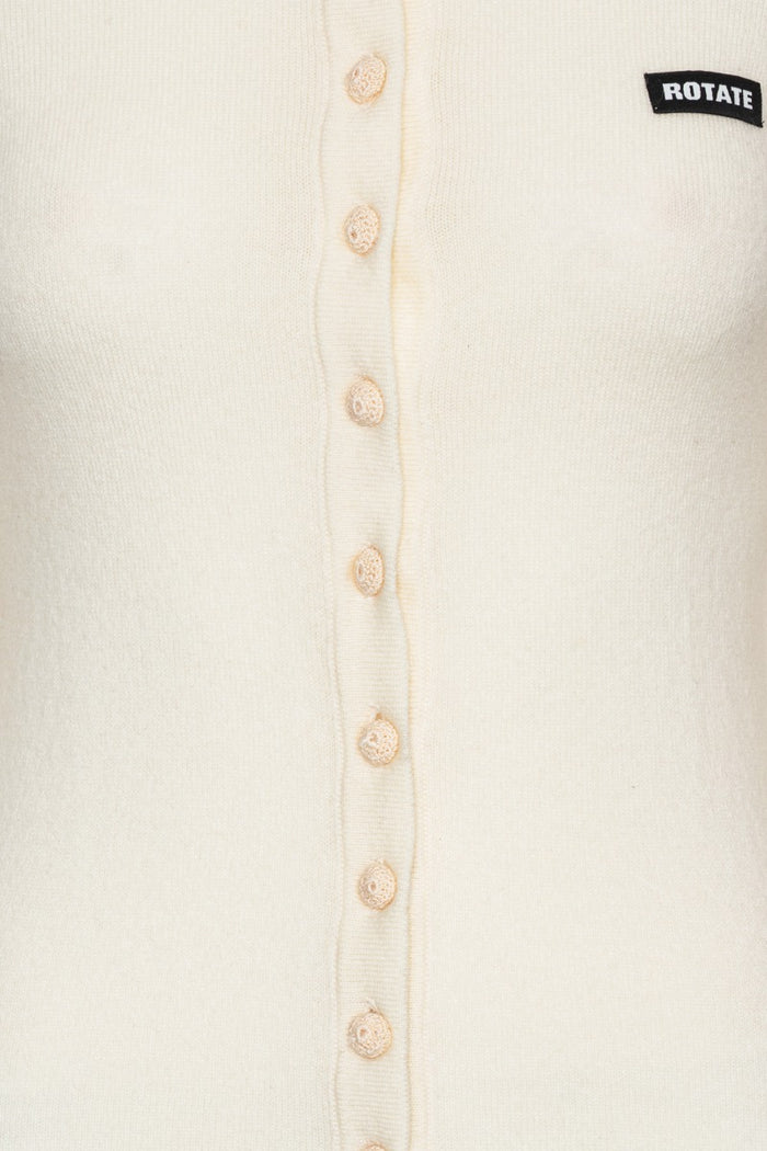 Polo in maglia Bianca-7
