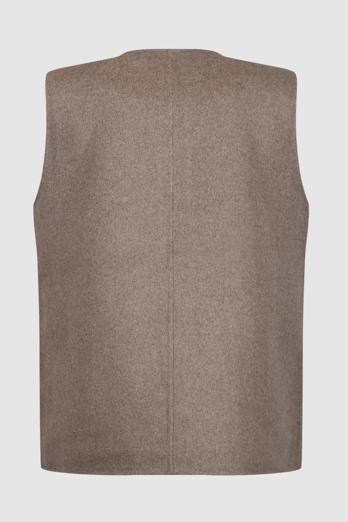 Gilet con bottoni in lana-2