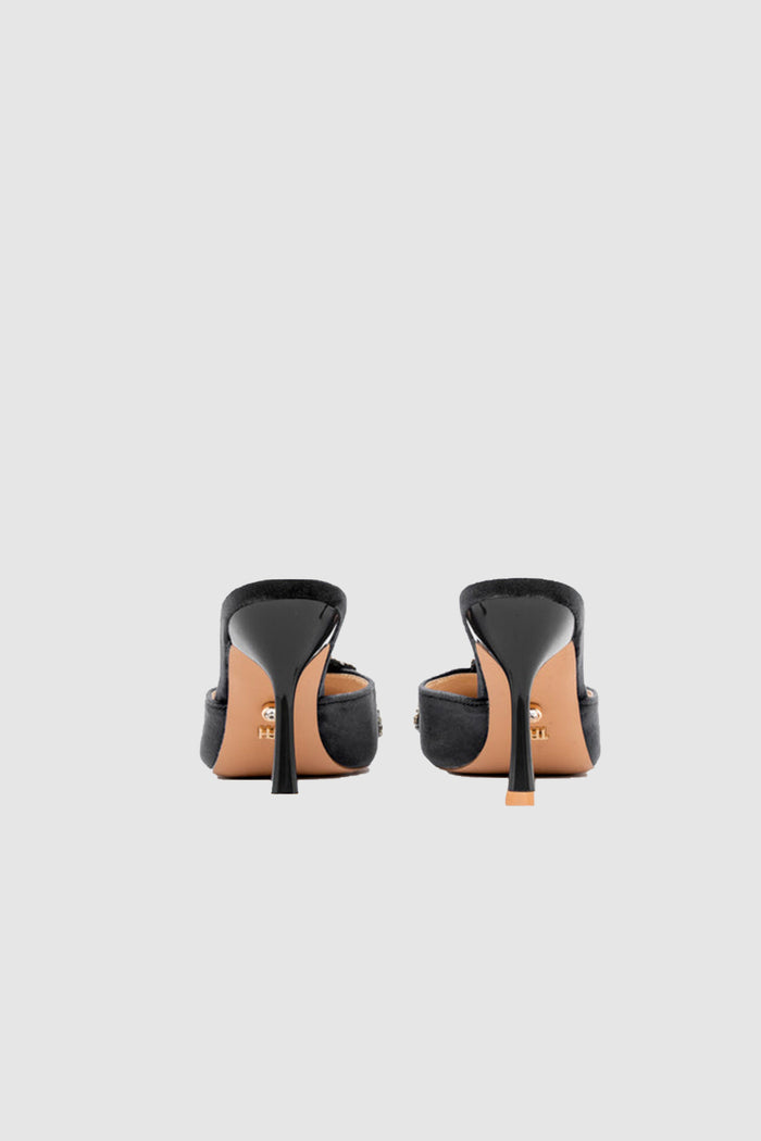 Mules in velluto con fiore gioiello-2
