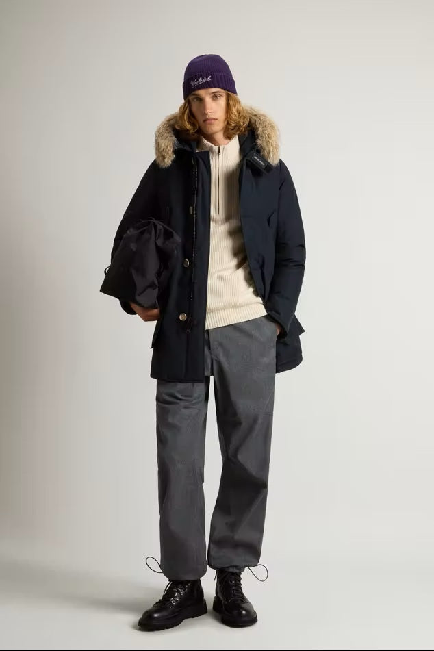 Arctic Parka in Ramar Cloth con pelliccia removibile-2