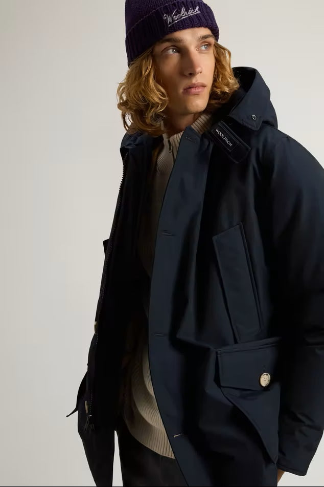 Arctic Parka in Ramar Cloth con pelliccia removibile-4