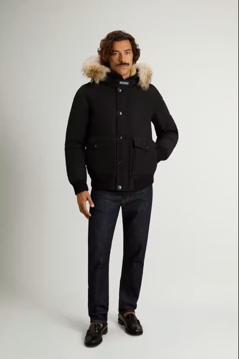 Bomber Polar in Ramar Cloth imbottito con cappuccio-4