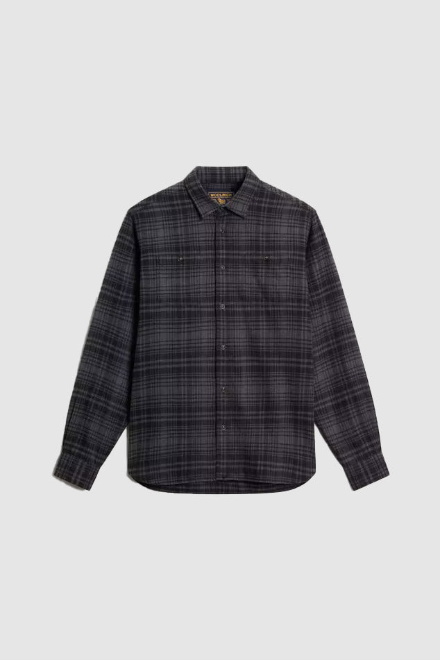 Camicia Warren a quadri in flanella di puro cotone-1