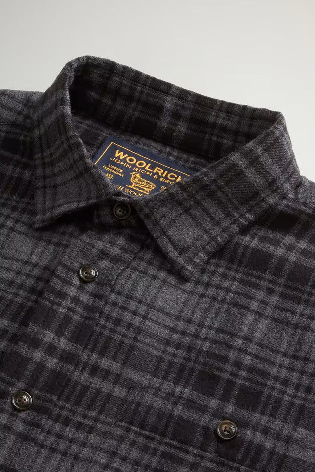 Camicia Warren a quadri in flanella di puro cotone-2