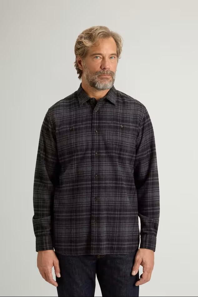Camicia Warren a quadri in flanella di puro cotone-3