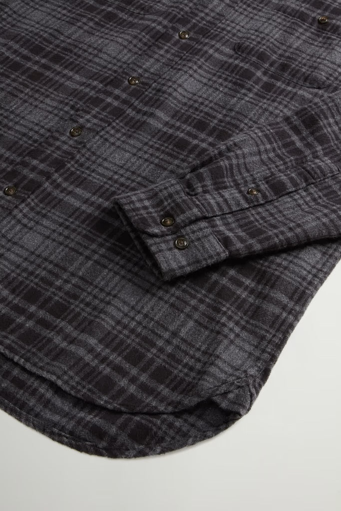 Camicia Warren a quadri in flanella di puro cotone-7