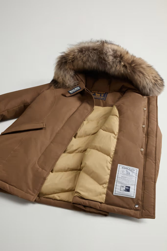 Arctic Parka in Ramar Cloth con pelliccia removibile-4