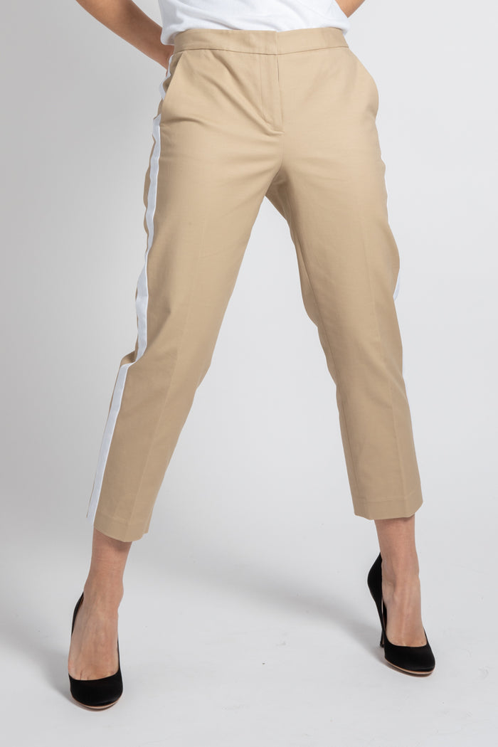 Michael Kors pantalone modello chino a sigaretta con banda laterale MS93H42C64 250-2