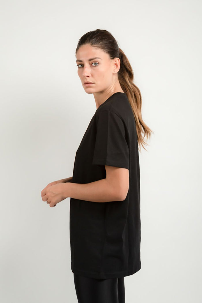ART21 t-shirt girocollo nera 0576ABUTS001BK BLACK-4